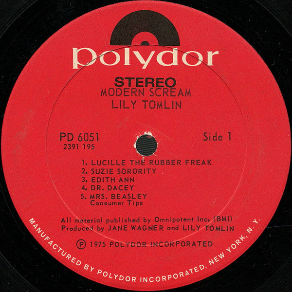 Lily Tomlin : Modern Scream (LP, Album, PRC)