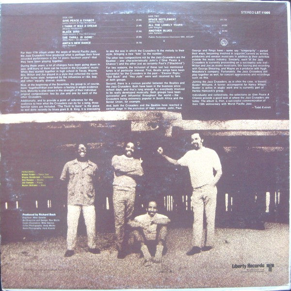 The Crusaders : Give Peace A Chance (LP, Album)
