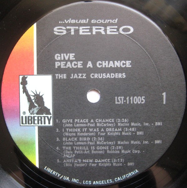 The Crusaders : Give Peace A Chance (LP, Album)