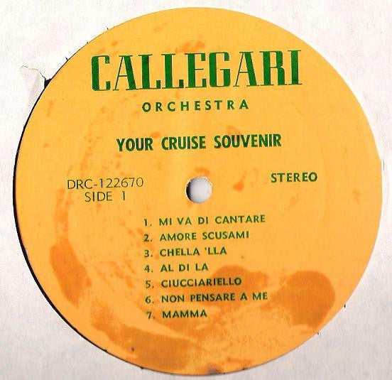 The Callegari Orchestra : Your Cruise Souvenir (LP, Album)