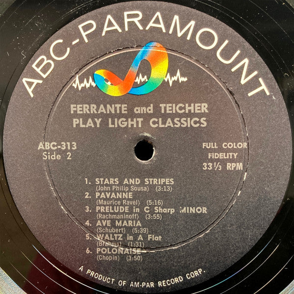 Ferrante & Teicher : Ferrante And Teicher Play Light Classics (LP, Album, Mono)