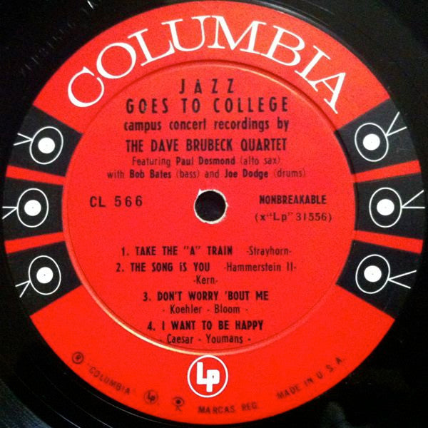 The Dave Brubeck Quartet : Jazz Goes To College (LP, Album, Mono, RP, Lam)