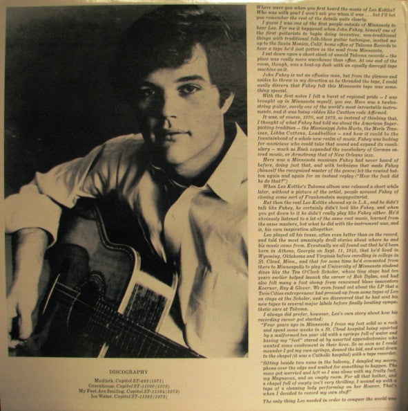 Leo Kottke : The Best (2xLP, Album, Comp, Win)