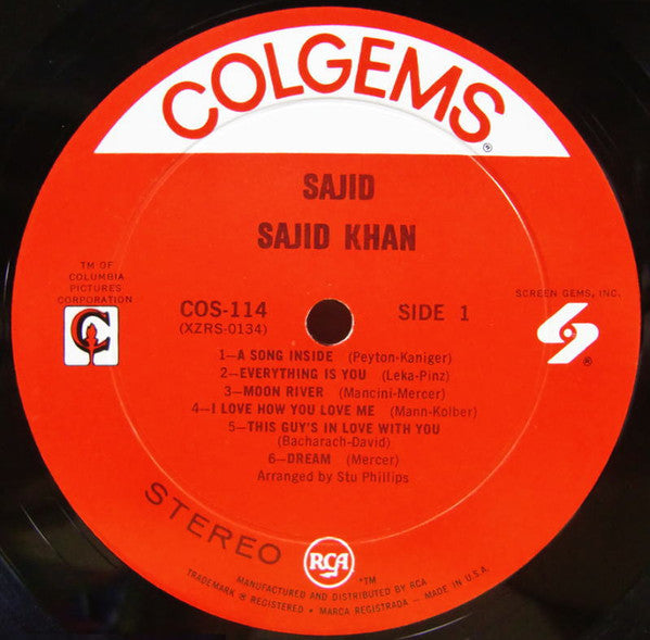 Sajid Khan : Sajid (LP, Album)