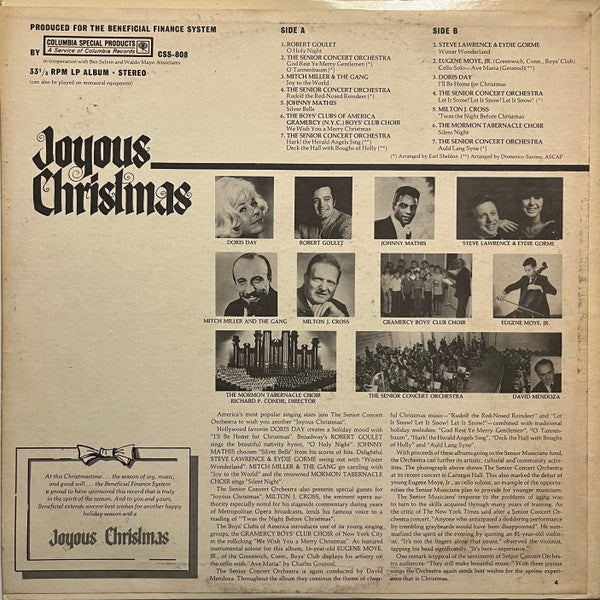 Various : Joyous Christmas - Volume 2 (LP, Album, Comp, Ltd)