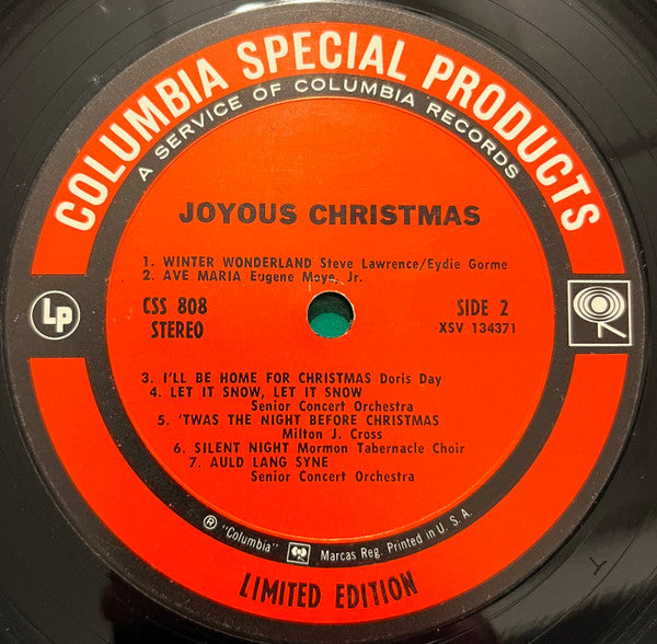 Various : Joyous Christmas - Volume 2 (LP, Album, Comp, Ltd)