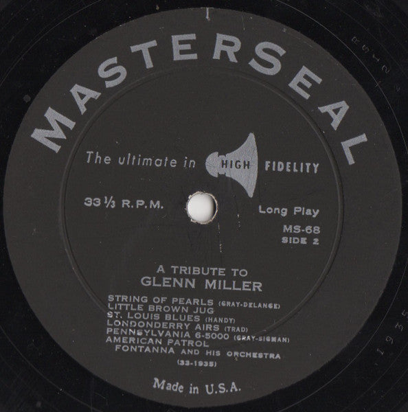 Fontanna And His Orchestra : A Tribute To Glenn Miller (LP)