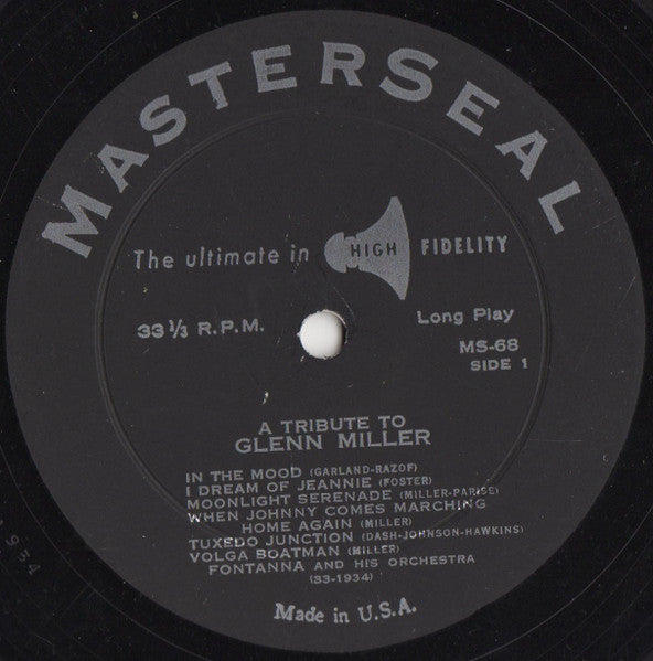 Fontanna And His Orchestra : A Tribute To Glenn Miller (LP)