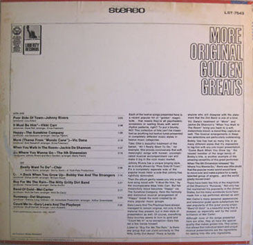 Various : More Original Golden Greats (LP, Comp)