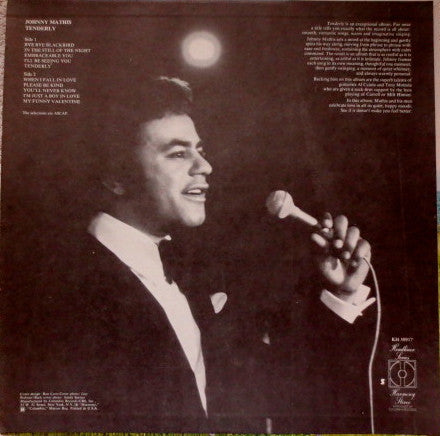 Johnny Mathis : Tenderly (LP, Album, RE)