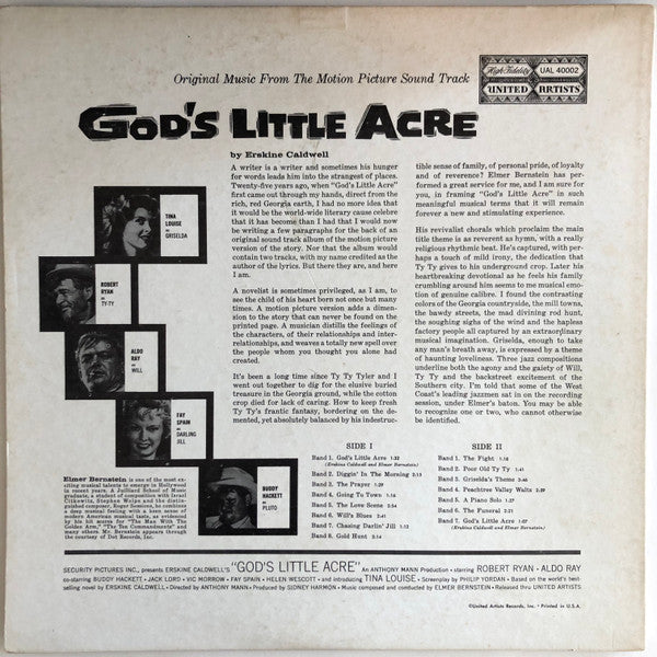 Elmer Bernstein : God's Little Acre (LP)