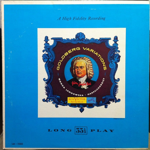 J.S. Bach* - Wanda Landowska : Goldberg Variations (LP, Mono)