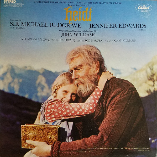 John Williams (4) : Heidi (Original Soundtrack Recording) (LP, Album, Gat)