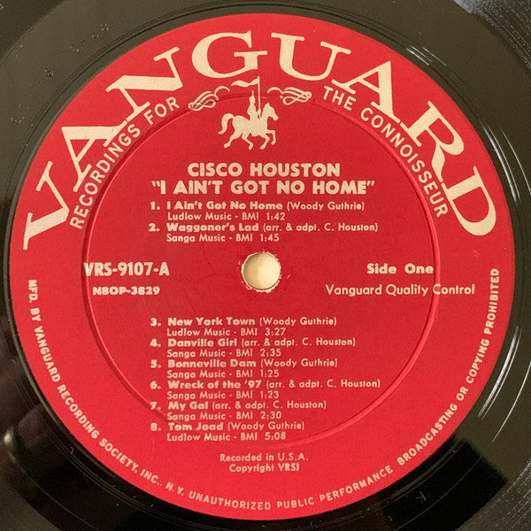 Cisco Houston : I Ain't Got No Home (LP, Album, Mono)