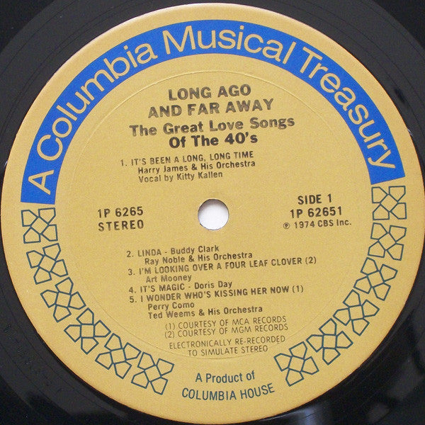 Various : Long Ago And Far Away (The Great Love Songs Of The 40's) (LP, Comp, Ter)