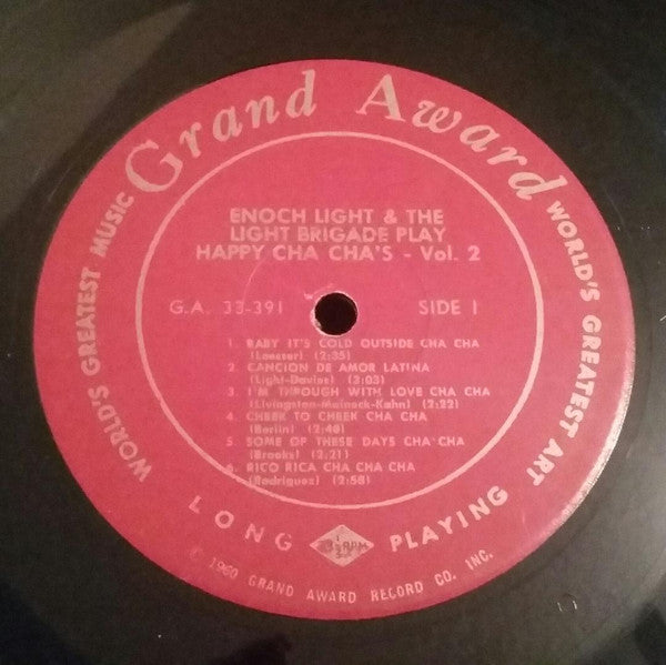 Enoch Light And The Light Brigade : Play Happy Cha Cha's Volume 2 (LP, Album)