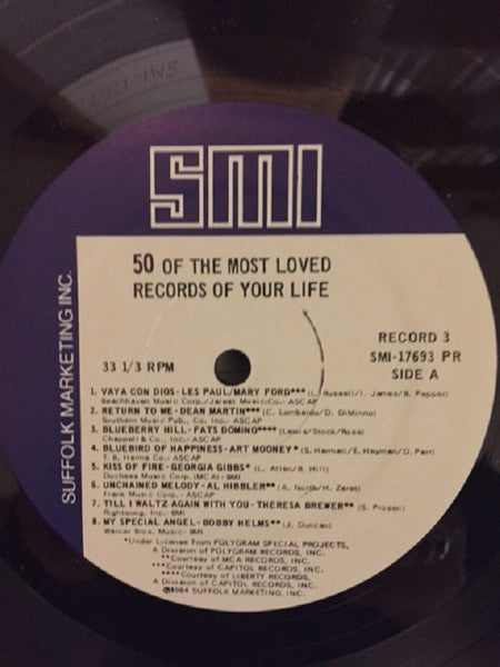 Various : 50 Of The Most Loved Records Of Your Life Record No. 3 (LP, Comp)