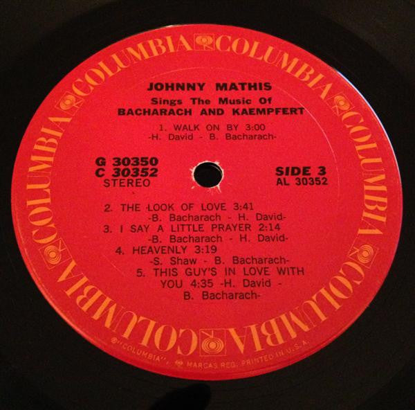Johnny Mathis : Johnny Mathis Sings The Music Of Bacharach & Kaempfert (2xLP, Comp, Gat)