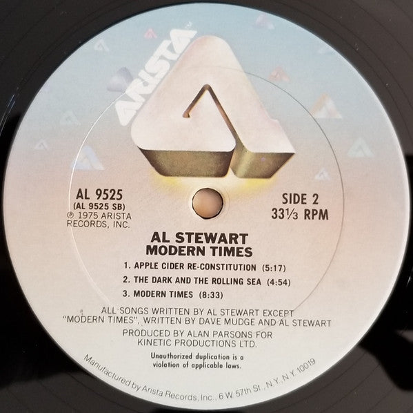 Al Stewart : Modern Times (LP, Album, RE)