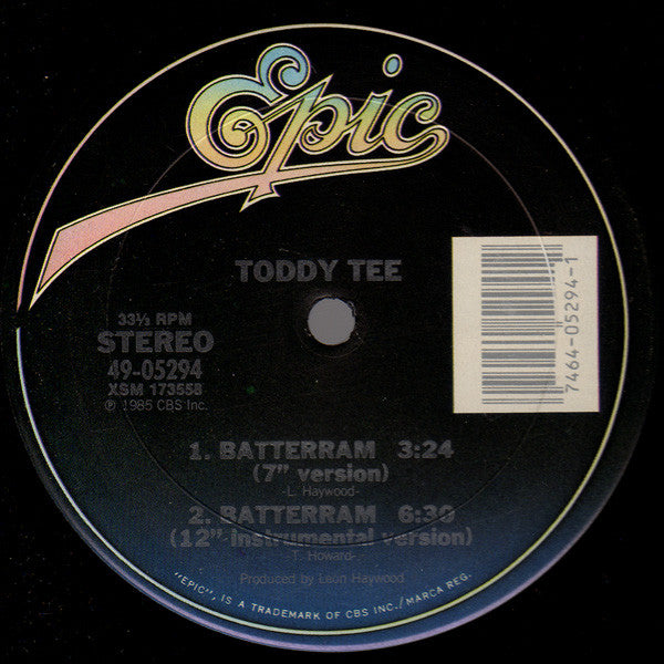 Toddy Tee : Batterram (12", Single)