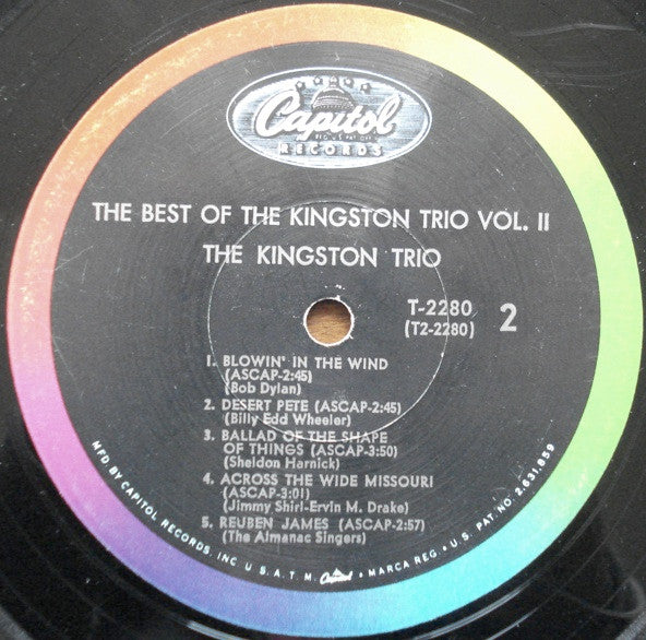 Kingston Trio : The Best Of The Kingston Trio Vol. 2 (LP, Comp, Mono)