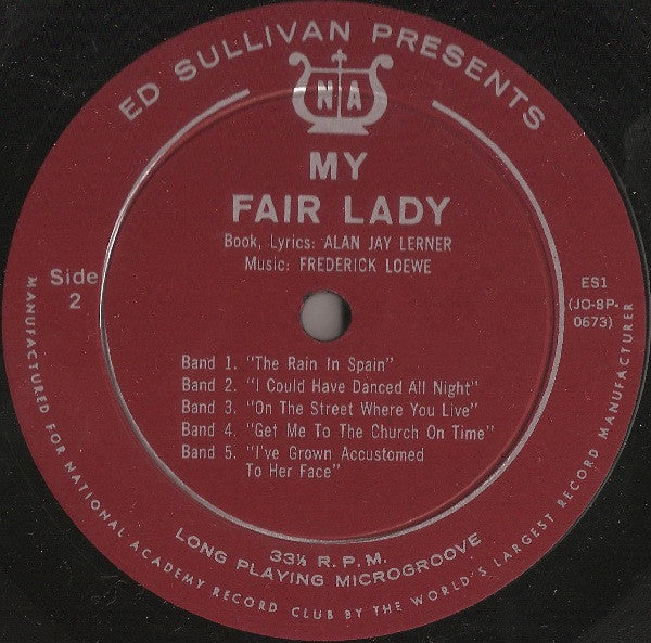 Ed Sullivan : Ed Sullivan Presents Songs And Music Of My Fair Lady (LP, Club, Roc)