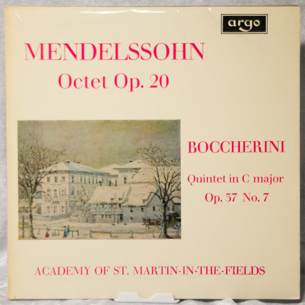 Mendelssohn*, Boccherini*, Academy Of St. Martin-in-the-Fields* : Octet Op. 20 · Quintet In C Major Op. 37 No.7 (LP, RP)