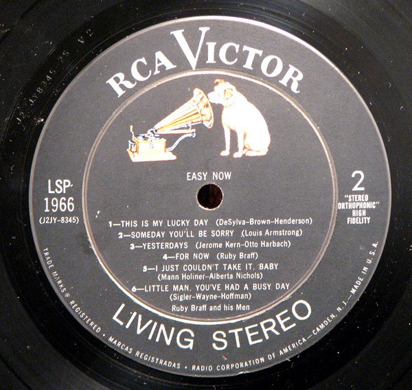 Ruby Braff And His Men : Easy Now (LP)