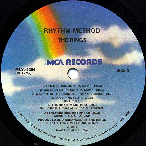 The Rings : Rhythm Method (LP, Album, Pin)