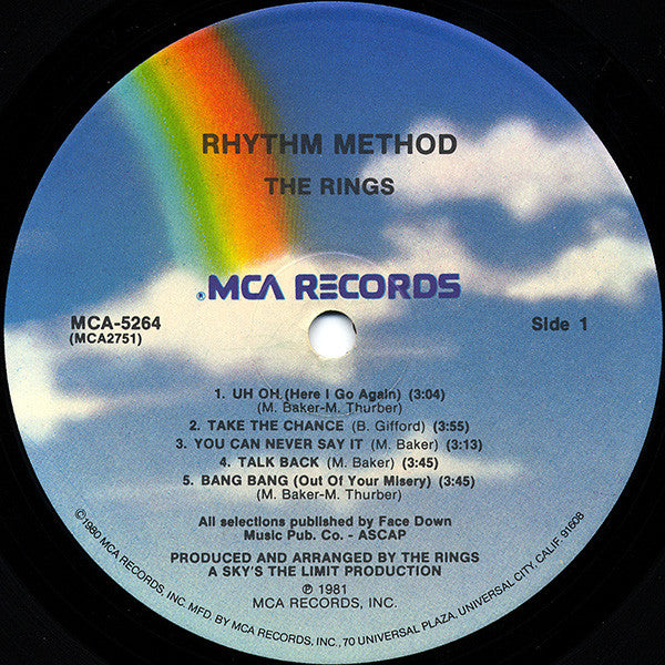 The Rings : Rhythm Method (LP, Album, Pin)