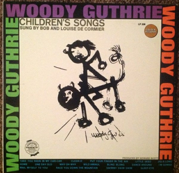 Bob* And Louise DeCormier : Woody Guthrie's Children Songs (LP)