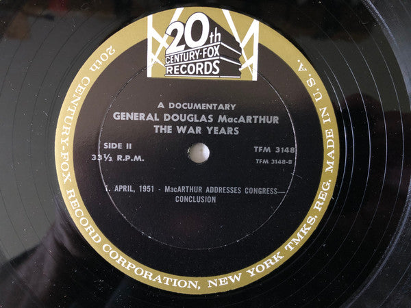 General Douglas MacArthur : The War Years Documentary (LP)