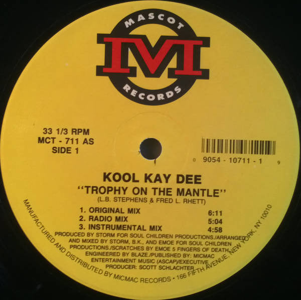 Kool Kay Dee : Trophy On The Mantle (12")