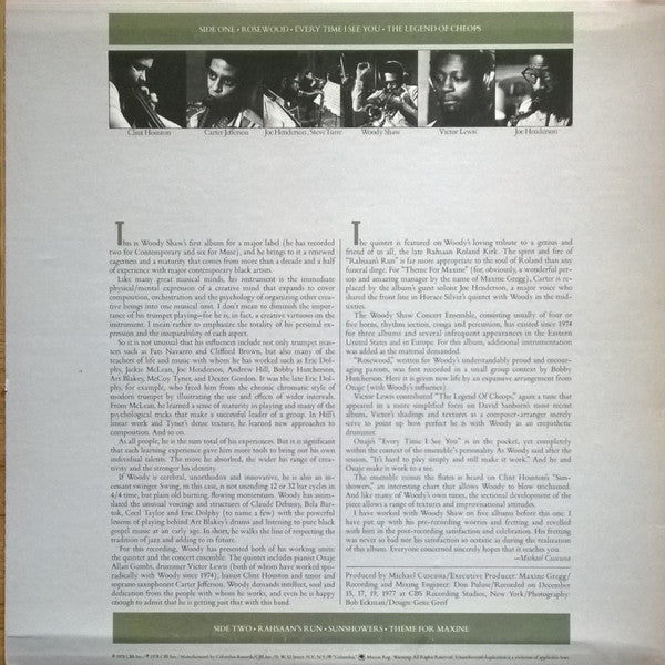 Woody Shaw : Rosewood (LP, Album, Ter)