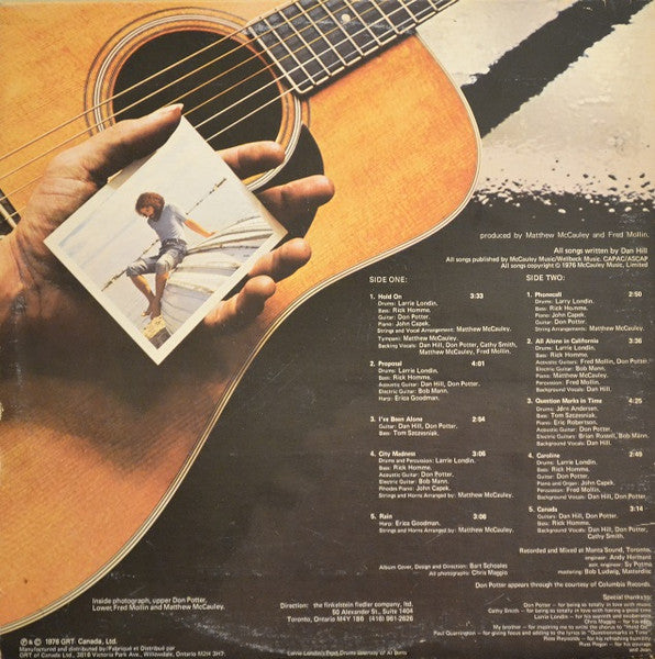 Dan Hill : Hold On (LP, Album)
