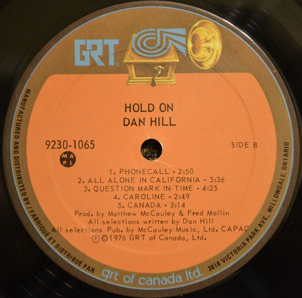 Dan Hill : Hold On (LP, Album)