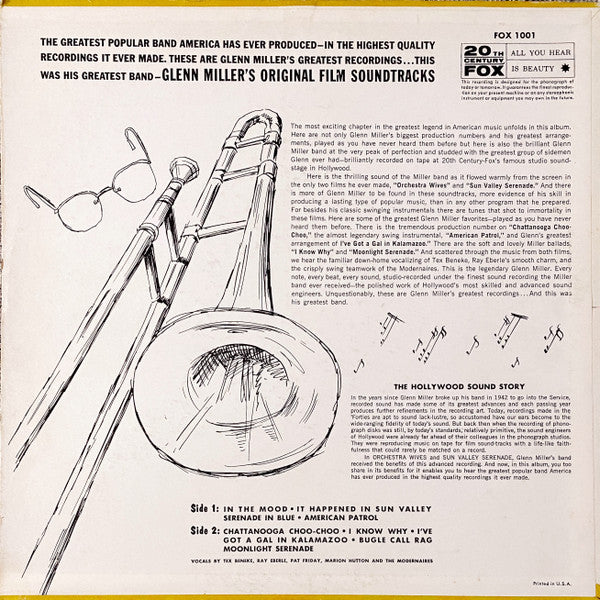 Glenn Miller And His Orchestra : The Golden Hits From His Original Sound Tracks (LP, Comp, Ltd)