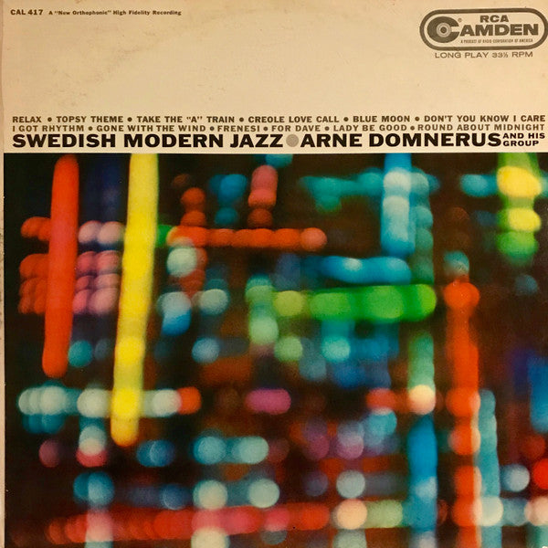 Arne Domnerus And His Group* : Swedish Modern Jazz (LP, Album, Comp, Mono)