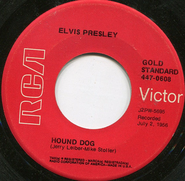 Elvis Presley : Hound Dog / Don't Be Cruel (7", Single, RE)