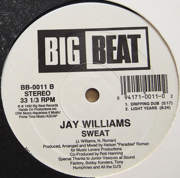 Jay Williams : Sweat (12")