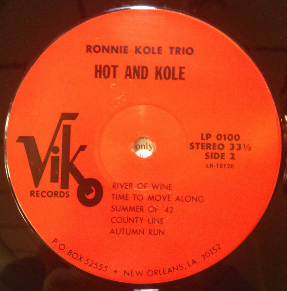 Ronnie Kole Trio : Hot And Kole (LP, Album)