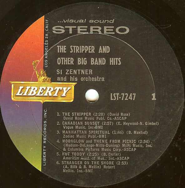 Si Zentner And His Orchestra : The Stripper And Other Big Band Hits (LP, Album)