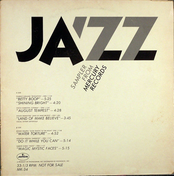 Various : Jazz '77 (LP, Promo, Smplr)