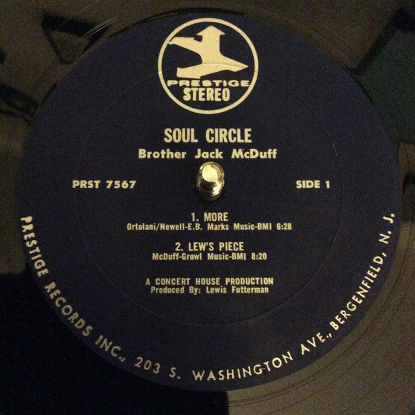 Brother Jack McDuff : Soul Circle (LP, Album, Blu)