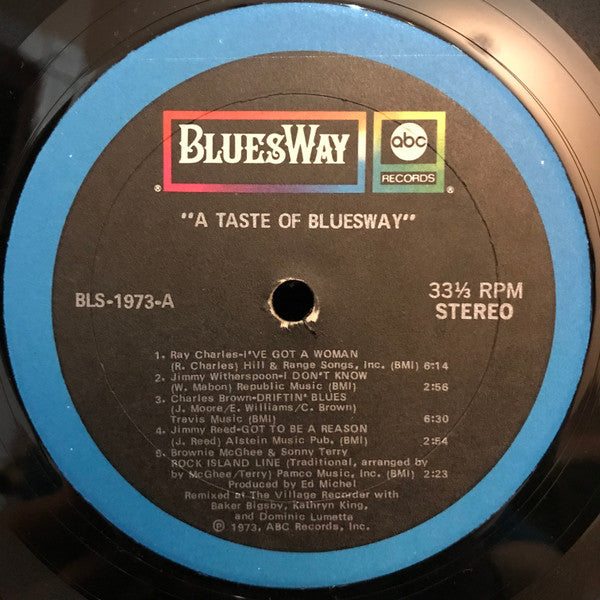Various : A Taste Of Bluesway (LP, Comp, Tru)