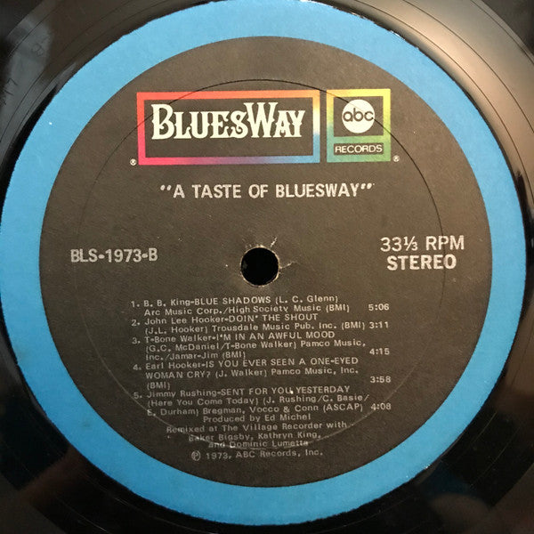 Various : A Taste Of Bluesway (LP, Comp, Tru)