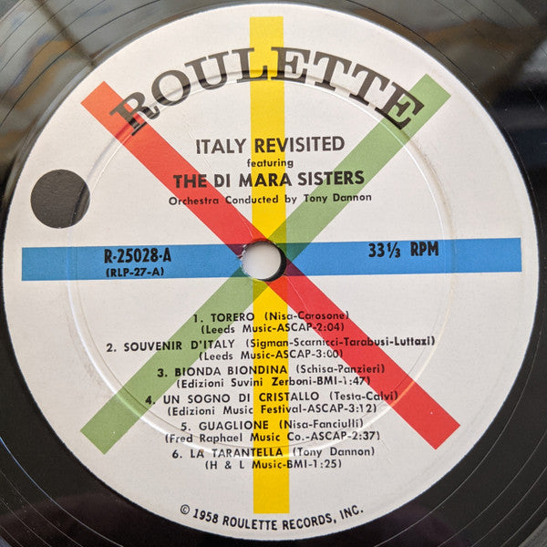The Di Mara Sisters : Italy Revisited (LP, Album)