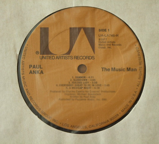 Paul Anka : The Music Man (LP, Album, Gat)