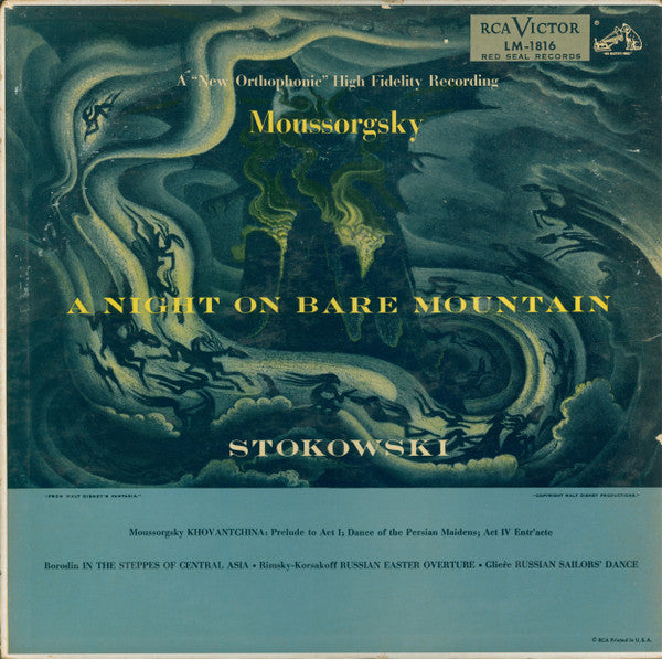 Moussorgsky*, Stokowski* : A Night On Bare Mountain (And Other Russian Selections) (LP, Album, Mono)