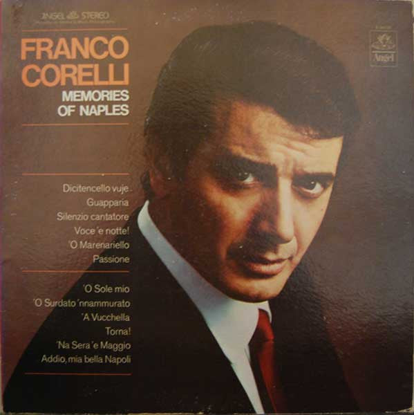 Franco Corelli : Memories Of Naples (LP, Album, RE)